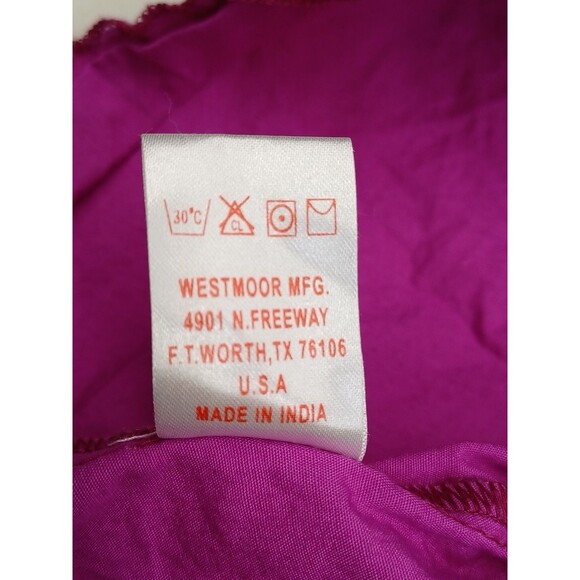 Panhandle Slim Top Girl Floral Embroidered Purple Spaghetti Straps Tank Top L - Picture 10 of 10